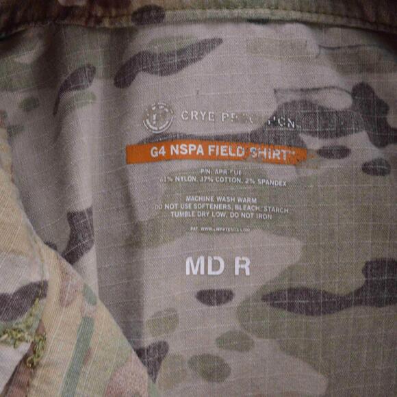 Crye Precision G4 NSPA Multicam Military Field Shirt Medium Regular Combat MTP - Picture 13 of 13